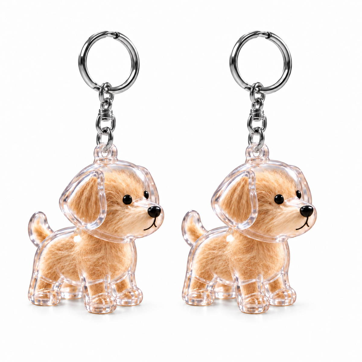 Pet Fur Keepsake Keychains