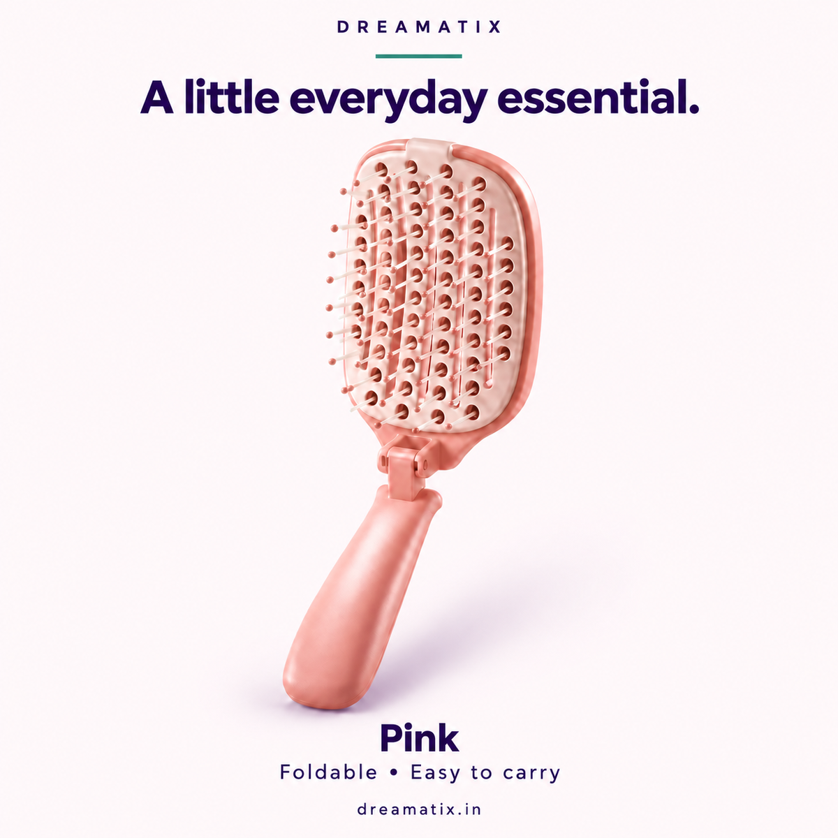 Foldable Self-Cleaning Hair Brush