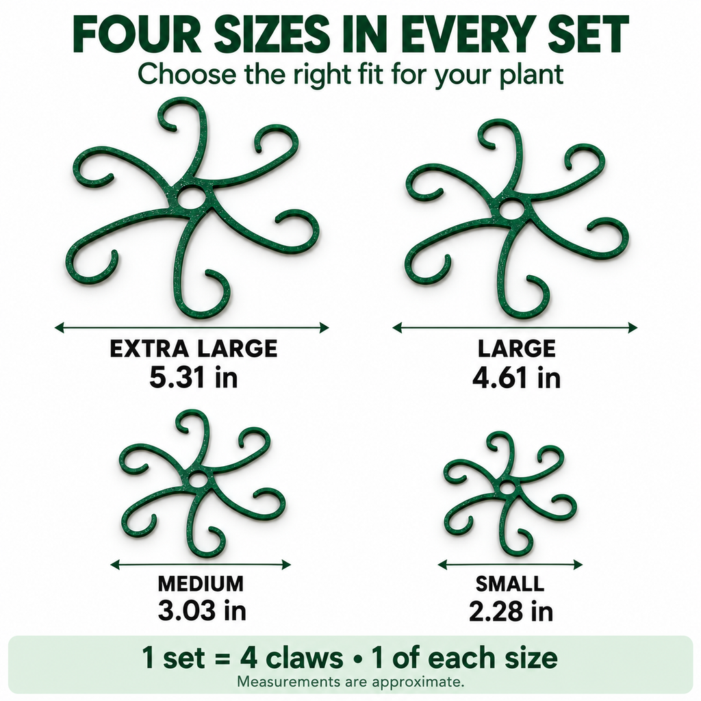 Upgraded Plant Support Claws – Centre-Hole Design