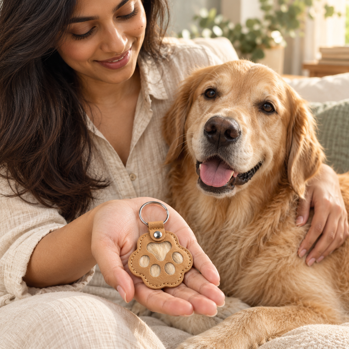 Pet Fur Keepsake Keychains