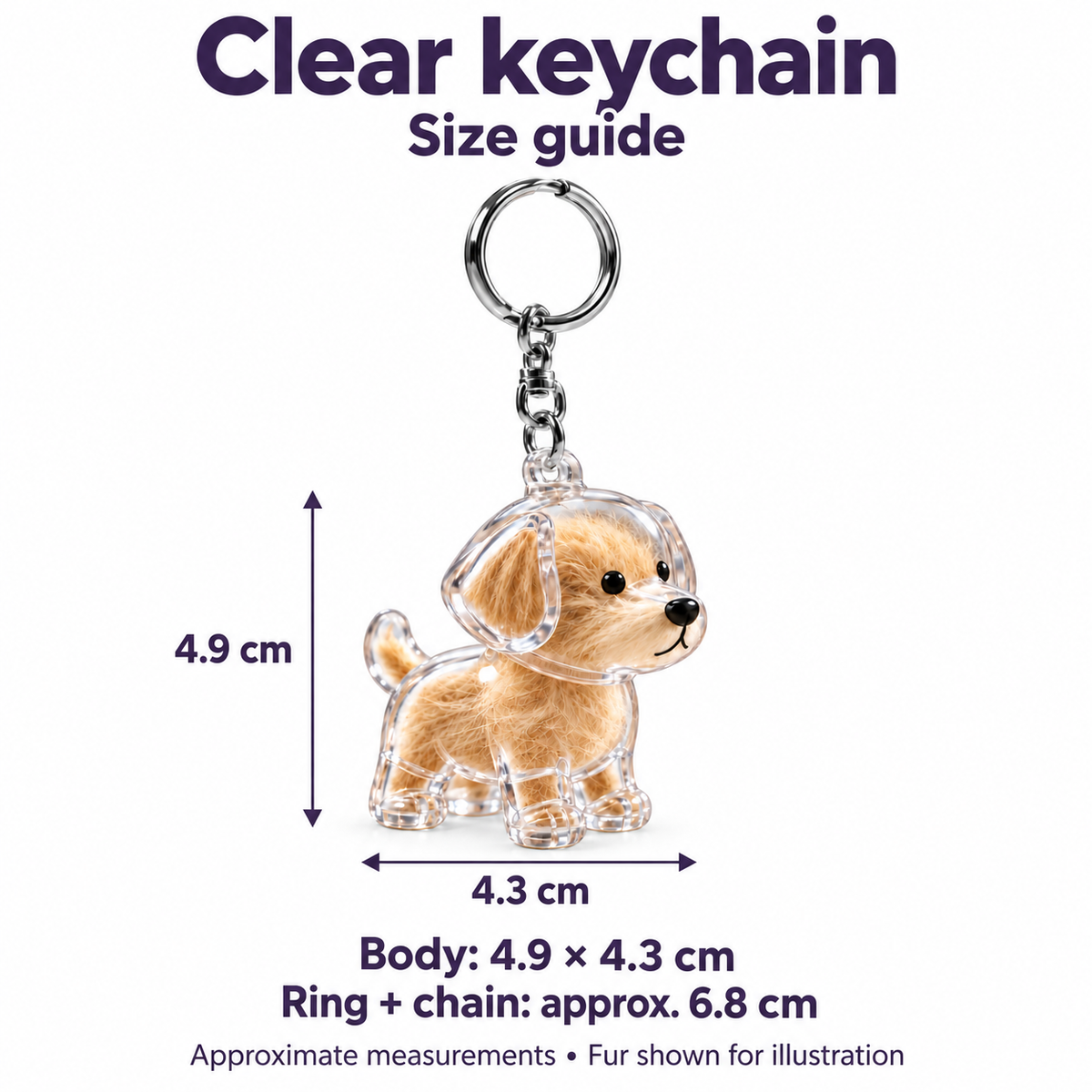 Pet Fur Keepsake Keychains