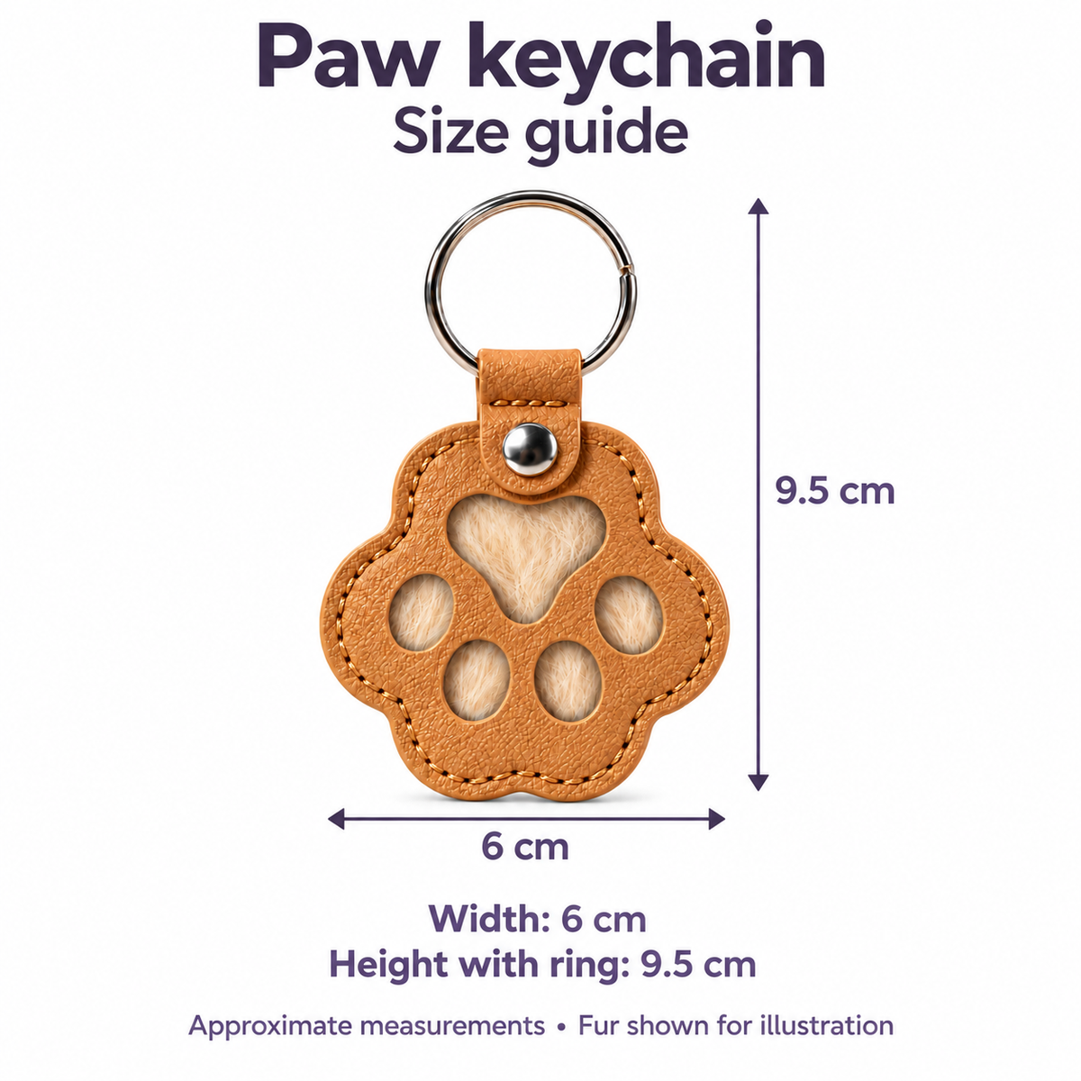 Pet Fur Keepsake Keychains