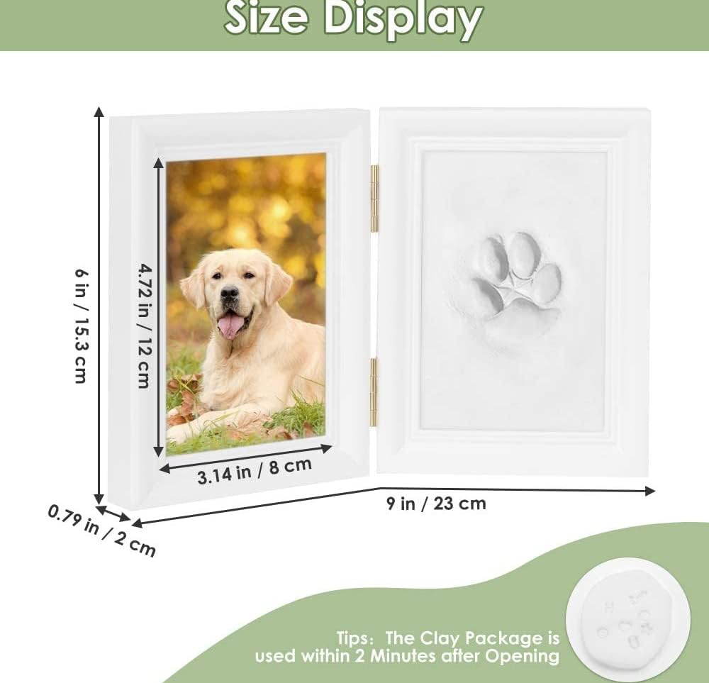 Paw Print Kit with Wooden Photo Frame