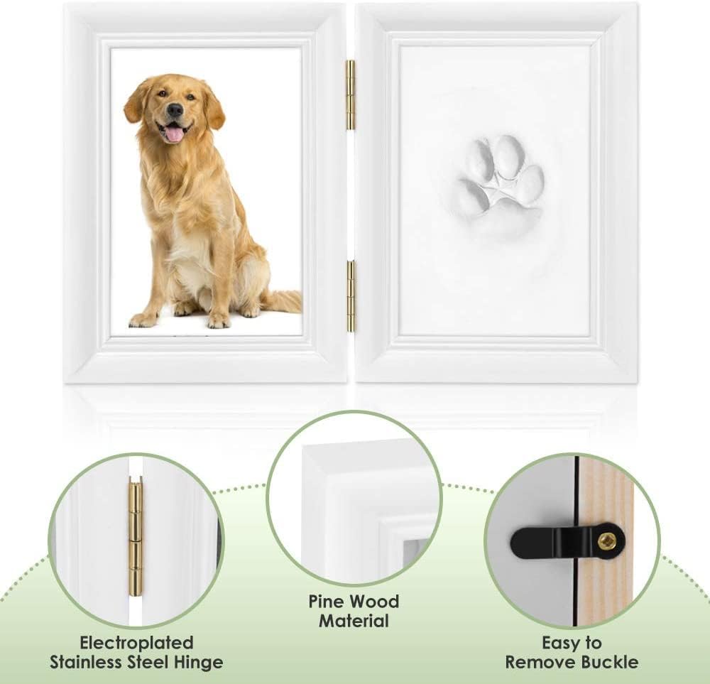 Paw Print Kit with Wooden Photo Frame