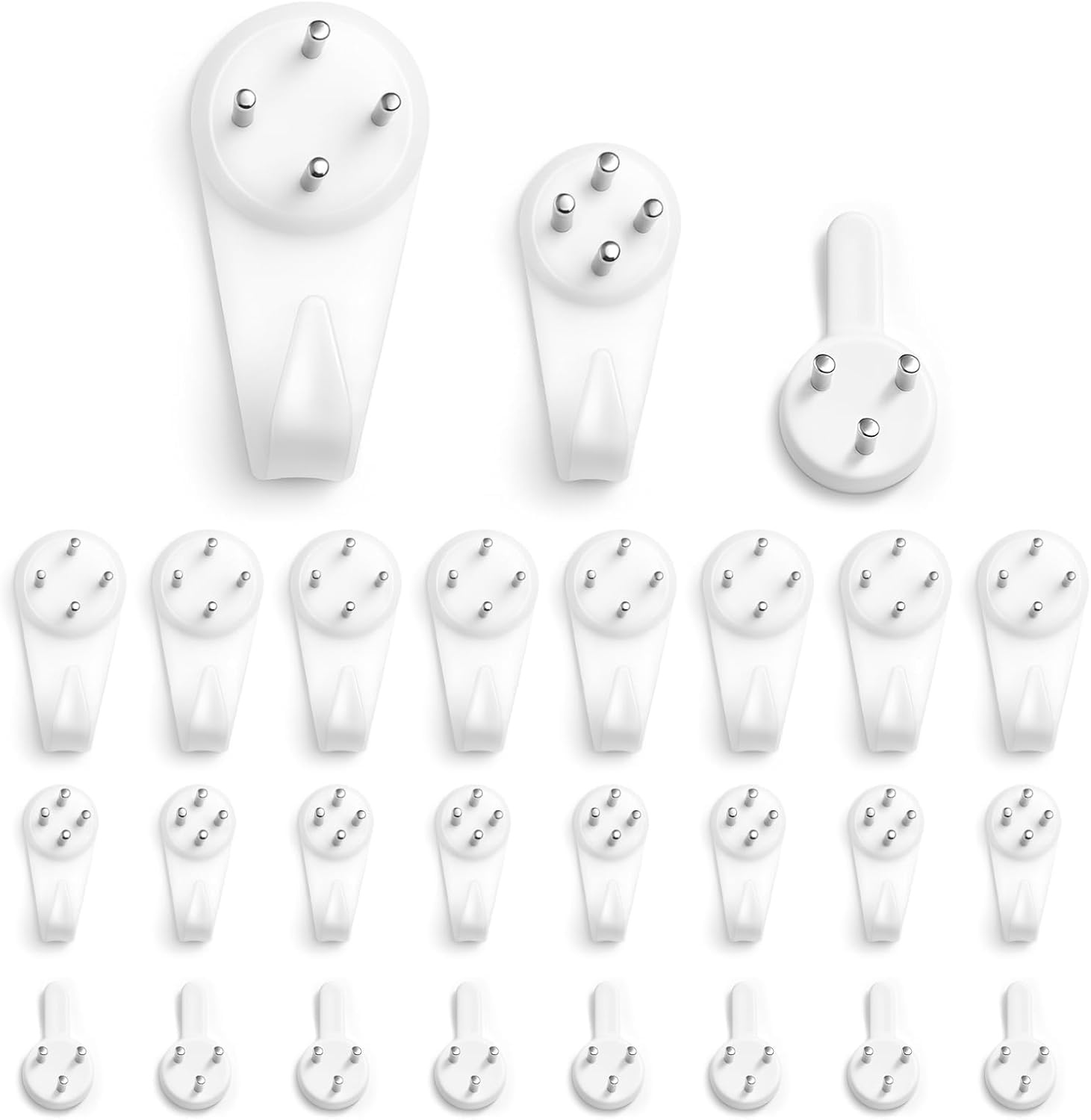 Non-Trace Wall Hooks, Picture Hanging Hooks, Clock Hooks, Frame Hanger Hook, for Hanging Paintings Photos Mirror & Other Wall Decors