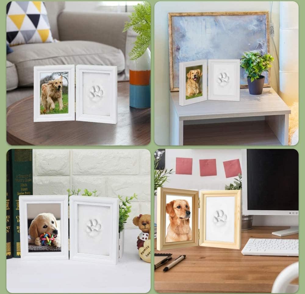 Paw Print Kit with Wooden Photo Frame