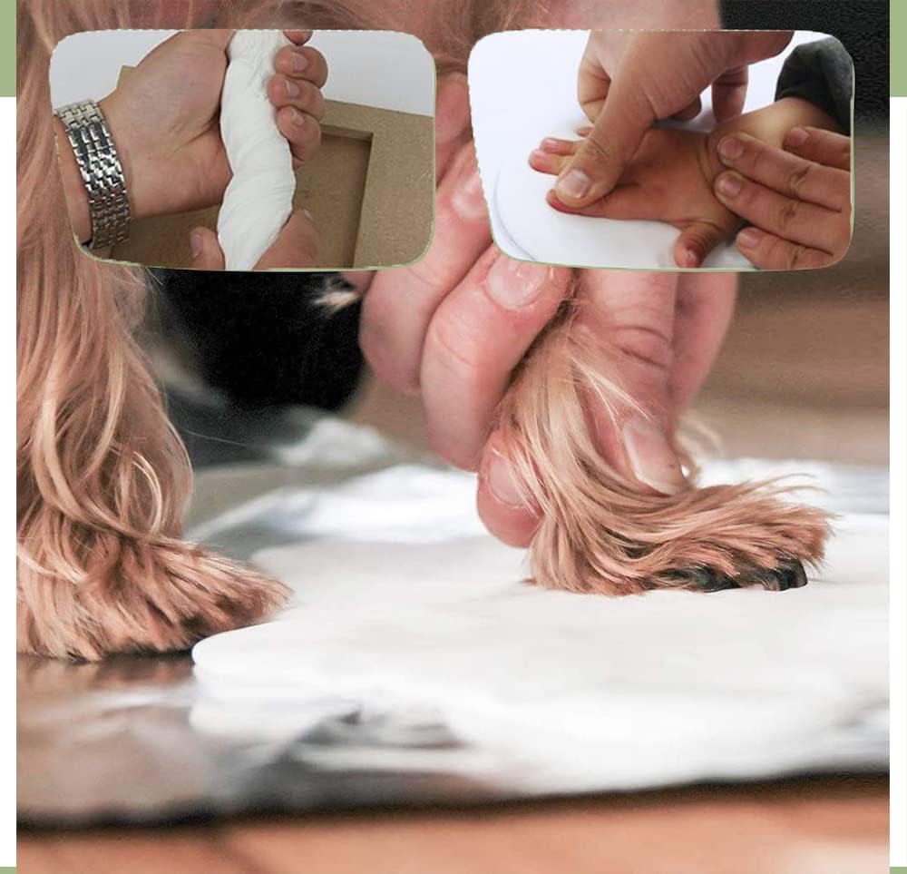 Paw Print Kit with Wooden Photo Frame