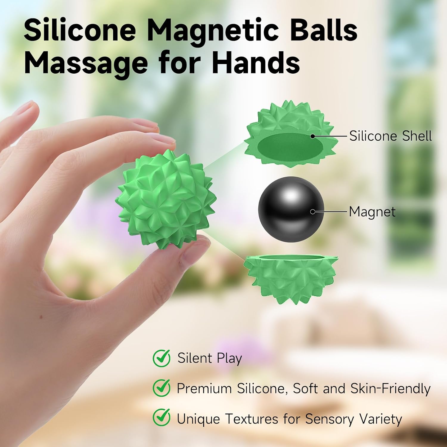 Stress Relief Silicone Magnetic Balls