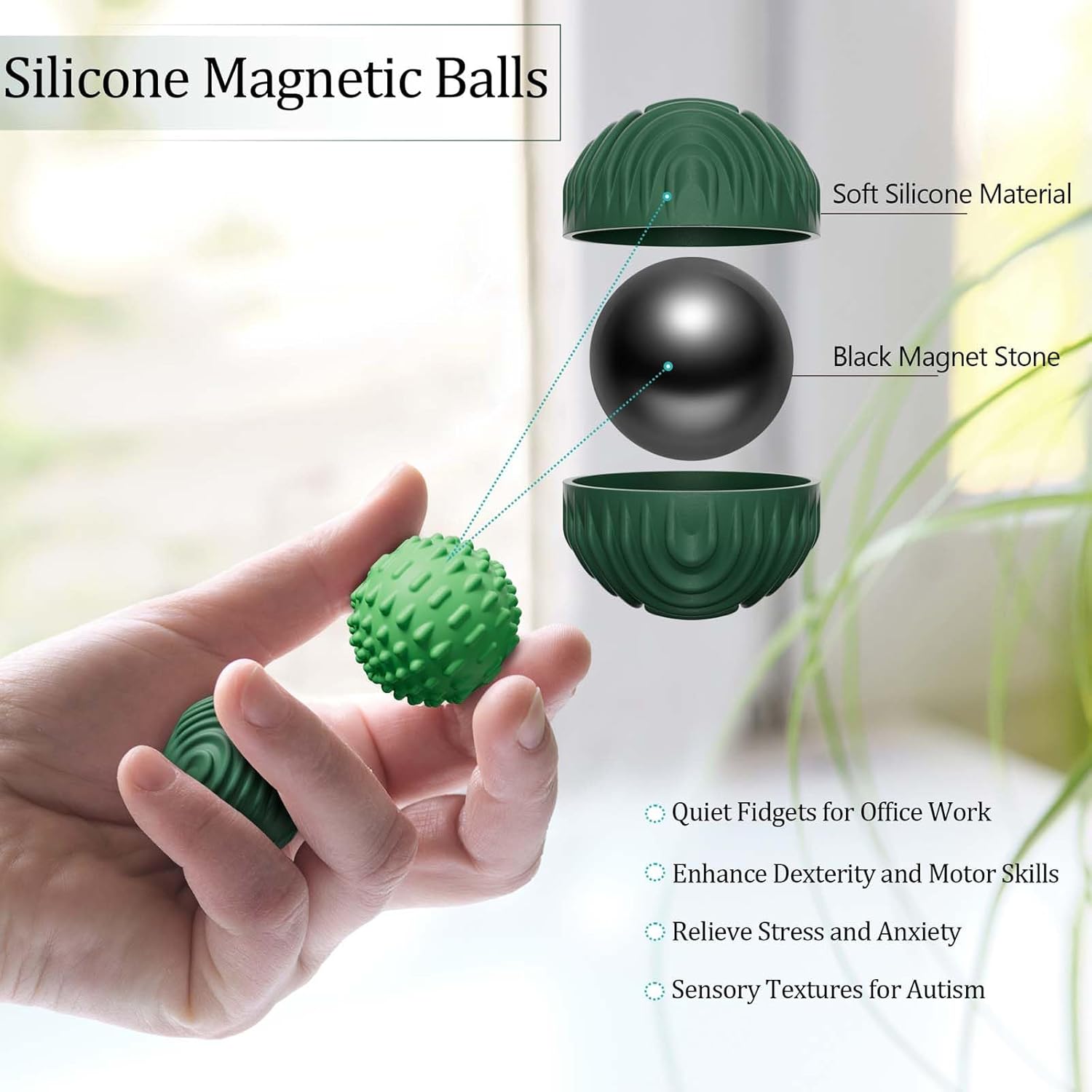 Stress Relief Silicone Magnetic Balls