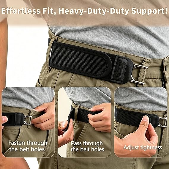 Buckleless Stretchable Velcro Belt