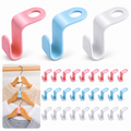Space-Saving Hanger Joining Hooks (Mixed Colors)